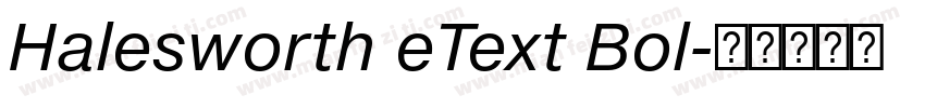 Halesworth eText Bol字体转换
